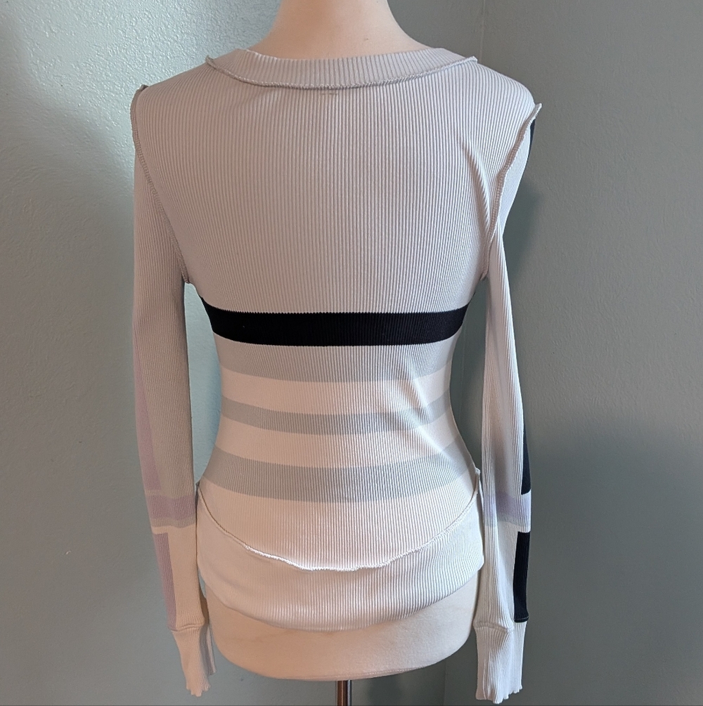 FP Movement by Free People Striped Long Sleeve Henley - Picture 6 of 11
